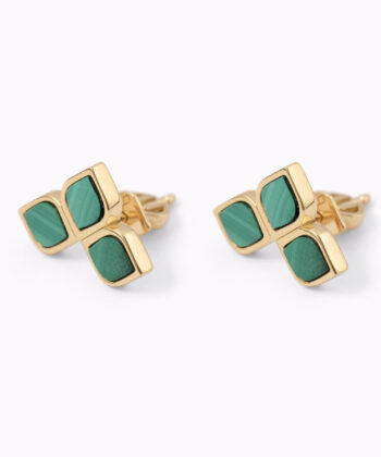 Zellige Malachite Studs