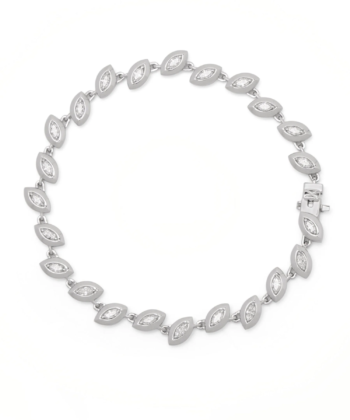 Crescent Tennis Bracelet