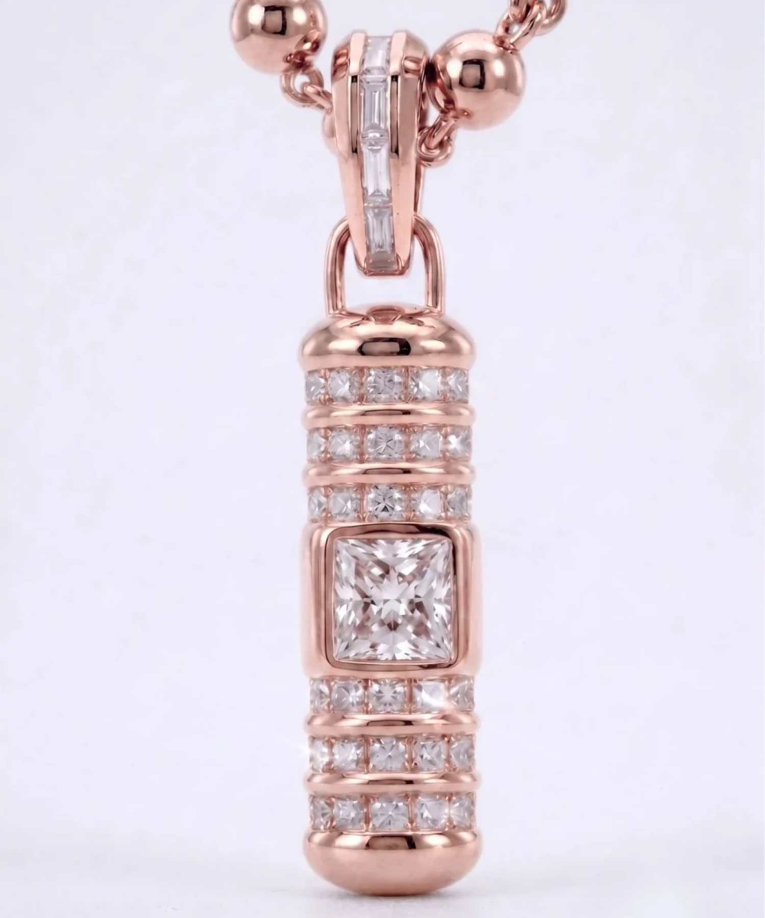Diamond Dose Pendant Rose Gold 2