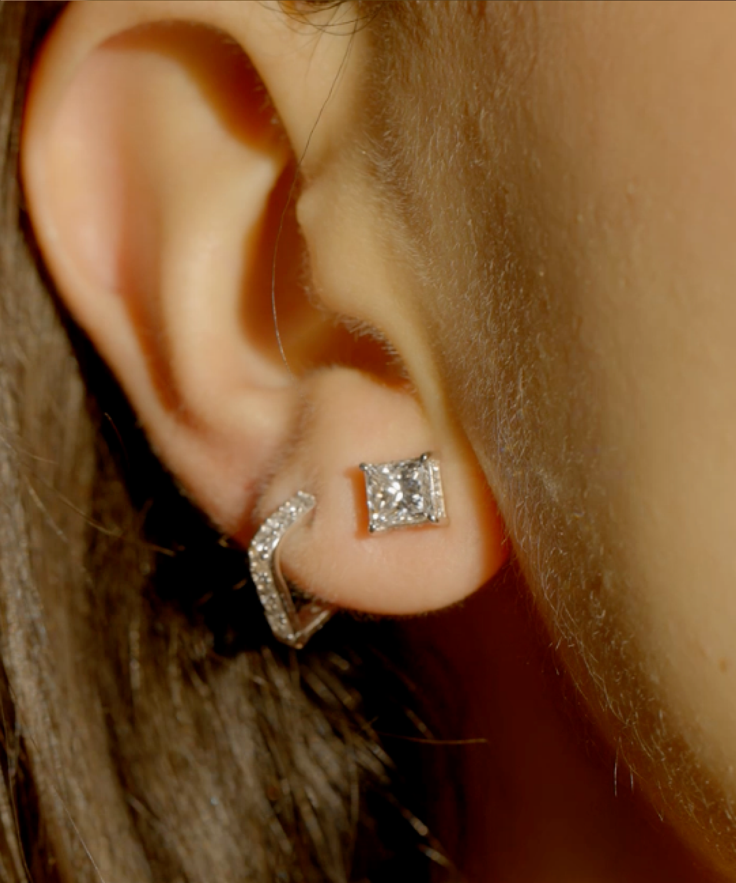 Prism Diamond Earrings