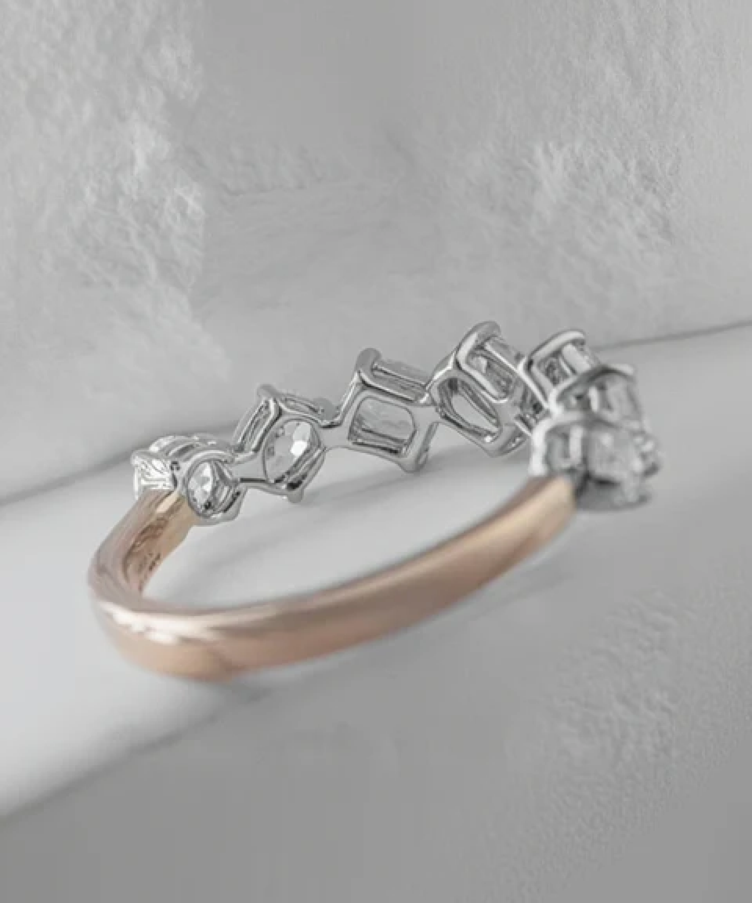 The Cascade Half Eternity Band