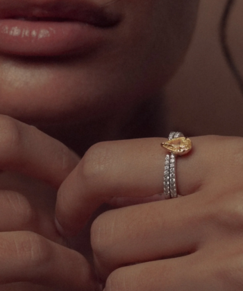 The Wishbone Pear Ring