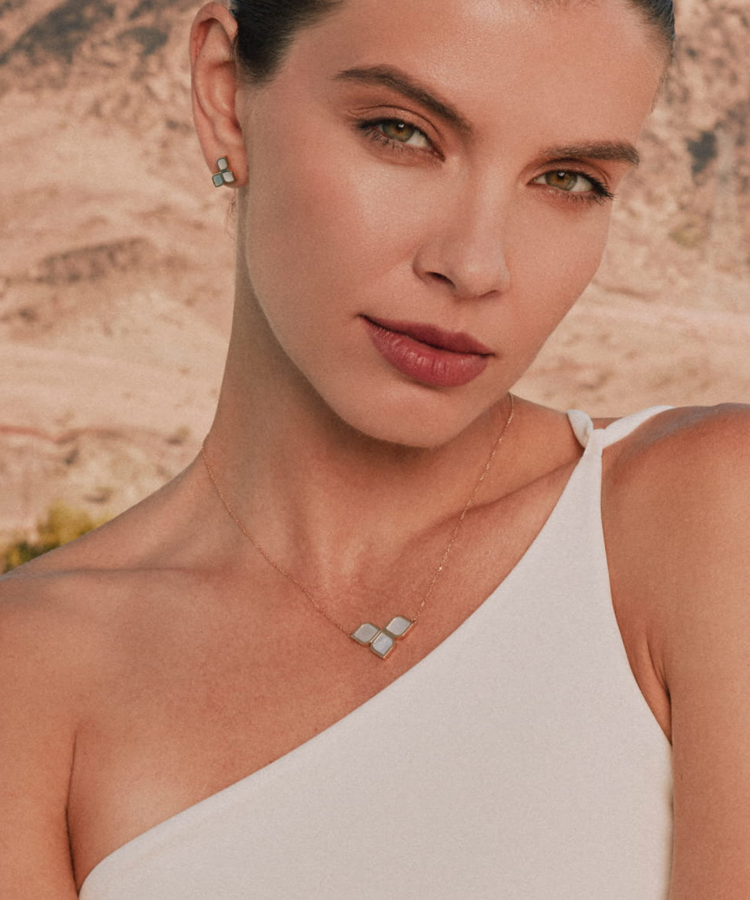Zellige Mother of Pearl Studs